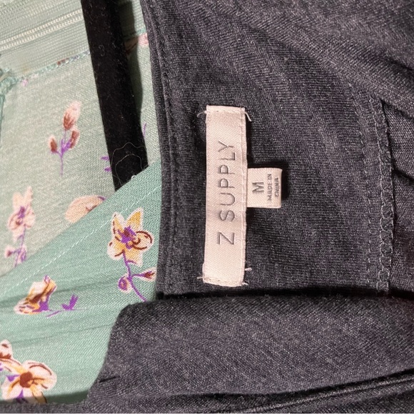 Z Supply Charcoal Tiered Dress - Picture 3 of 3